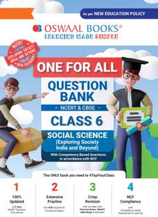Oswaal One for All Question Bank Ncert & Cbse, Class-6 Social Science-