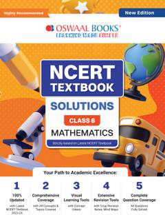 Oswaal NCERT Textbook Solution Class 6 Mathematics | For 2024 Exam