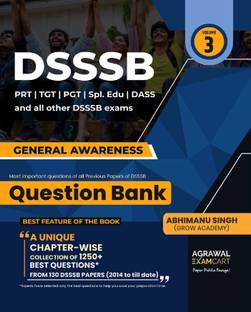 Examcart DSSSB General Awareness Question Bank by Abhimanu Singh Sir for PRTs | TGTs | PGTs | Spl. Edu | DASS For 2025 Exam in English