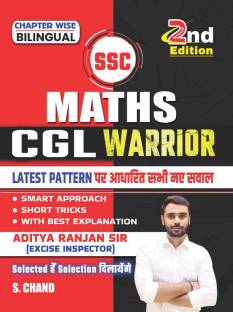 Aditya Ranjan Sir SSC Maths CGL Warrior | 2nd Latest Edition | Chapterwise, Short Tricks, Best Explanation | Math for SSC CGL Competitive Exam Book 2024 | Bilingual