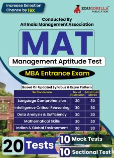 MAT Management Entrance Exam  - 2024 | MBA Entrance Exam | 1800+ Solved MCQs with Solution (10 Mock Tests + 10 Sectional Tests) with Free Access to Online Tests