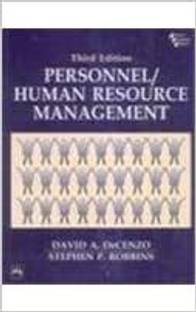 Personnel/ Human Resource Management by David A. DeCenzo, Stephen P. Robbins