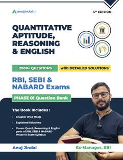 Quant, Reasoning & English (For RBI, SEBI & NABARD Exams)