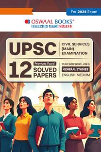 Oswaal Upsc CSE Mains 12 Years Solved Papers (2013-2024) General Studies for Civil Services Exams 2025