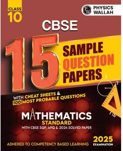 Pw Cbse 15 New Pattern Sample Question Papers Class 10 Mathematics (Standard Maths)