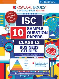 Oswaal ISC 10 Sample Question Papers Class 12 Business Studies For 2025 Exam