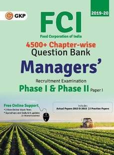 Fci Manager Phase I & Phase II (Paper 1) Chapterwise Question Bank 1 Edition