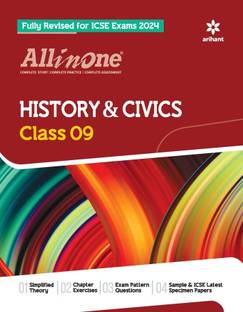 Arihant All In One Class 9th History & Civics for ICSE�Exam�2024 Sixth Edition