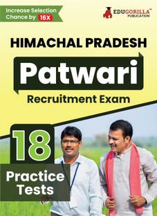 Himachal Pradesh Patwari Recruitment Exam  - 2024 (English Edition) | Himachal Pradesh | 18 Practice Tests (1800 Solved MCQs) with Free Access To Online Tests