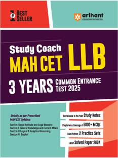 Arihant Study Coach MAH-CET LLB 3 Years COMMON ENTRANCE TEST 2025