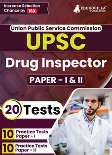 UPSC Drug Inspector Exam Prep Book (Paper I and Paper II)  - 2024 (Paper I and Paper II) - 20 Practice Tests (1500 Solved Questions) with Free Access To Online Tests