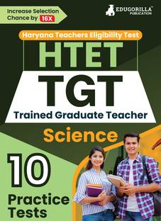 HTET TGT Science Exam  - 10 Practice Tests (1500 Solved MCQ) | English Edition| Haryana Teacher's Eligibility Test