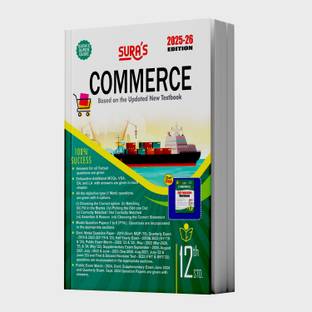 SURA`S 12th Standard Commerce Guide in English Medium 2024-25 Latest Updated Edition