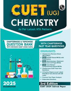 PW CUET (UG) Chemistry 2025 Chapterwise & Topicwise Question Bank with Past Year Questions (PYQs upto 2024) and Mock Tests l Chapterwise Revision Sheets