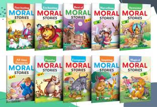 Toddlers learning library Story Book : Learning Story book for kids with moral, My First Picture Library Combo, Library set of 10 Story Books For Children