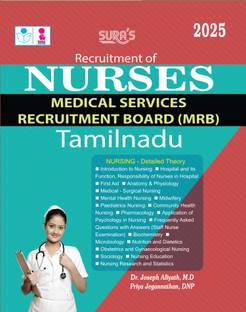 SURA`S TN MRB NURSES (Medical Services Recruitment Board Recruitment) Exam Study Material Book Guide 2025