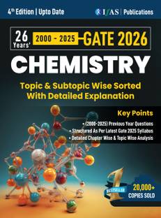 GATE Chemistry PYQ Book - Previous Year Solved Papers  - 2026 | Topic Wise Sorted with Detailed Solutions (2000 to 2025) | Best Seller Previous Year Question Paper Book for GATE Chemistry Examinations in India