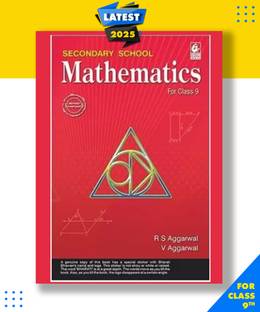 Secondary School Mathematics for Class 9-R.S. Aggarwal with 1 Disc Paperback, Veena Aggarwal, R S Aggarwal|New Latest Edition For 2025-2026 with 1 Disc