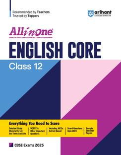 All In One English Core class 12th Based On Latest NCERT For CBSE Exams 2025| Mind map in each chapter| Clear & Concise Theory| Intext & Chapter Exercises| Sample Question Papers Paperback, Srishti Agarwal, Prerna Kain|New Latest Edition For 2025-2026 2025 Edition