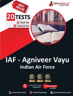 Agniveer Vayu Exam Prep Book  - Indian Air Force Agneepath Scheme - 8 Mock Tests and 12 Sectional Tests (1100 Solved Questions) with Free Access to Online Tests