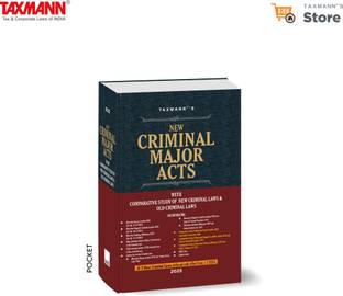 Taxmann's New Criminal Major Acts [BNS | BNSS | BSA – POCKET | HARDBOUND] – Transition to the New Criminal Laws with Comparative Analysis | Section-wise Tables | Section Key | Others