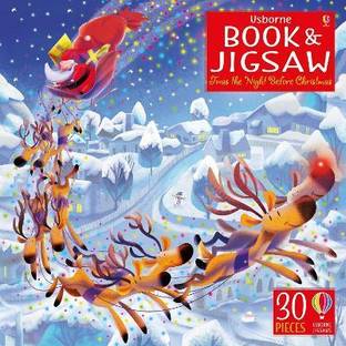 Usborne Book and Jigsaw 'Twas the night before Christmas