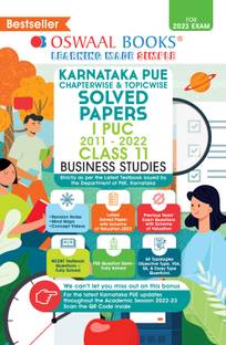 Oswaal Karnataka PUE Solved Papers I PUC Business Studies Book Chapterwise & Topicwise (For 2023 Exam)