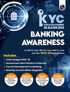 PW KYC Banking Awareness Book For All Banking Exams 2024 - 2025 with PYQs and New Pattern Questions - Key To Your Career For Banking