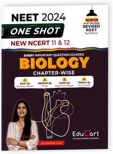 Educart NEET One Shot Biology Chapter-wise book on New NCERT 2024 (Garima Goel)  - neet biology book 2024