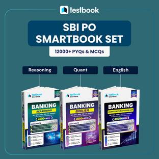 SmartBook: SBI PO Book Set: Reasoning, Quantitative Aptitude & DI and English Language | Set of 3 Books  - 2025 Edition | Ideal for SBI, IBPS, RRBs, RBI, LIC, NABARD & Other Banking Exams