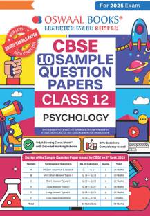 Cbse Sample Question Papers Class 12 Psychology