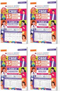Oswaal Cbse 15 Sample Question Papers Class 12 English, Physics, Chemistry & Biology