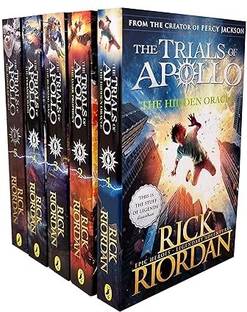 Rick Riordan Trials of Apollo Collection 5 Books Set (The Hidden Oracle, The Dark Prophecy, The Burning Maze, The Tyrant’s Tomb & The Tower of Nero)