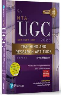 UGC NET/SET/JRF’25 Paper 1 – Teaching and Research Aptitude | 3500+ questions for Ample Practice | PYQs from 1997-2022 Tagged Chapter-Wise | January 2025, August 2024 Papers Fully Solved, Inside | 100+ Trending Questions, Unit-wise | 2024 June Cancelled Paper | Includes Pearson Myinsights | Best Seller – Over 1 Million Copies Sold | 9th Edition | - Pearson