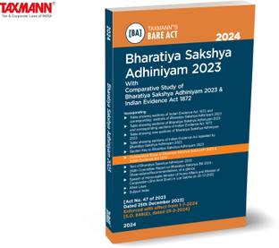Taxmann's Bharatiya Sakshya Adhiniyam (Bsa) 2023 ? Comprehensive Legal Resource Featuring Bare Act