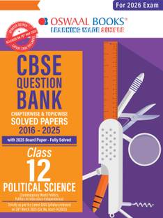 CBSE Question Bank SOLVED PAPERS Class 12 Political Science For 2026 Exam