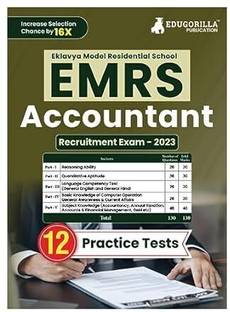 EMRS Accountant  - 2024 | Eklavya Model Residential School | 12 Practice Tests (1500+ Solved Questions) with Free Access To Online Tests