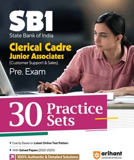 (OldEditon)Arihant
SBIClerkPreExam2025(30PracticeSets)