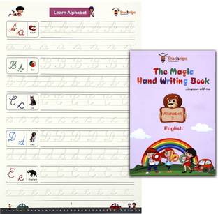 Cursive Writing Magic Book | The Magic Hand Writing Book | Reusable | 1 Pen Set  - Cursive Magic Book