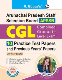 APSSB : Combined Graduate Level (CGL) Exam - 10 Practice Test Papers & Previous Years' Papers (With Answers)