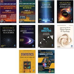 CSIR NET Mathematical Science Complete Study Material (Set of 10) - Books of Practice Questions with Solutions & Detailed Concepts  - Useful for CSIR NET, GATE, SET & TIFR