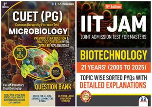 IIT JAM Biotechnology And CUET PG Microbiology  - 2026 (Set of 2 Books) | Previous Year Solved Question Bank with Detailed Explanation | Best Seller PYQ Books For IIT JAM Biotechnology, CUET PG Microbiology And all MSc Entrance Exam in India | Two Brothers Publications