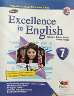 Prachi Excellence in English A Complete & Comprehensive Practice Package Class 7(with Additional Learning Resource Essential Grammar)