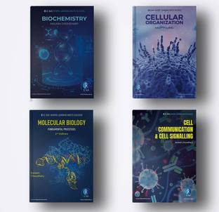 Biochemistry, cellular Organization, Molecular Biology, Cell Communication & cell Signalling  - CSIR NET Life Science Books (Theory) for Complete Practice (Combo Set) Module 1,2,3, & 4