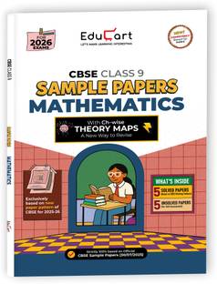 Educart CBSE Sample Paper Class 9 2025-26 Mathematics (Introducing exclusive new practice concept on 2026 pattern)