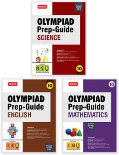 MTG Olympiad Prep-Guide Class-10 Mathematics, Science & English (Set of 3 Books) - Detailed Theory, IMO-NSO-IEO Previous Years Questions with Self Test For SOF 2025-26 Exam
