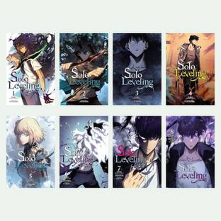 Solo Leveling, Vol. 1 & Vol. 2 & Vol. 3 & Vol. 4 & Vol. 5 & Vol. 6 & Vol. 7 & Vol. 8 (comic) (manga) (combo of 8 books) (books set)  - Rise of the Solo Hunter