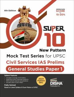 Super 10 Mock Tests for Upsc IAS Prelims General Studies Paper 1 (Csat) Exam