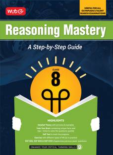 MTG Class-8 Reasoning Mastery Book | A Step-by-Step Guide | Useful For All Olympiads & Talent Search Exam 2025-26
