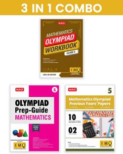 MTG Class-5 International Mathematics Olympiad (IMO) Workbook, Prep-Guide & Previous Years Papers (PYQs) with Mock Test Paper (Set of 3 Books) - SOF Olympiad Books For 2025-26 Exam